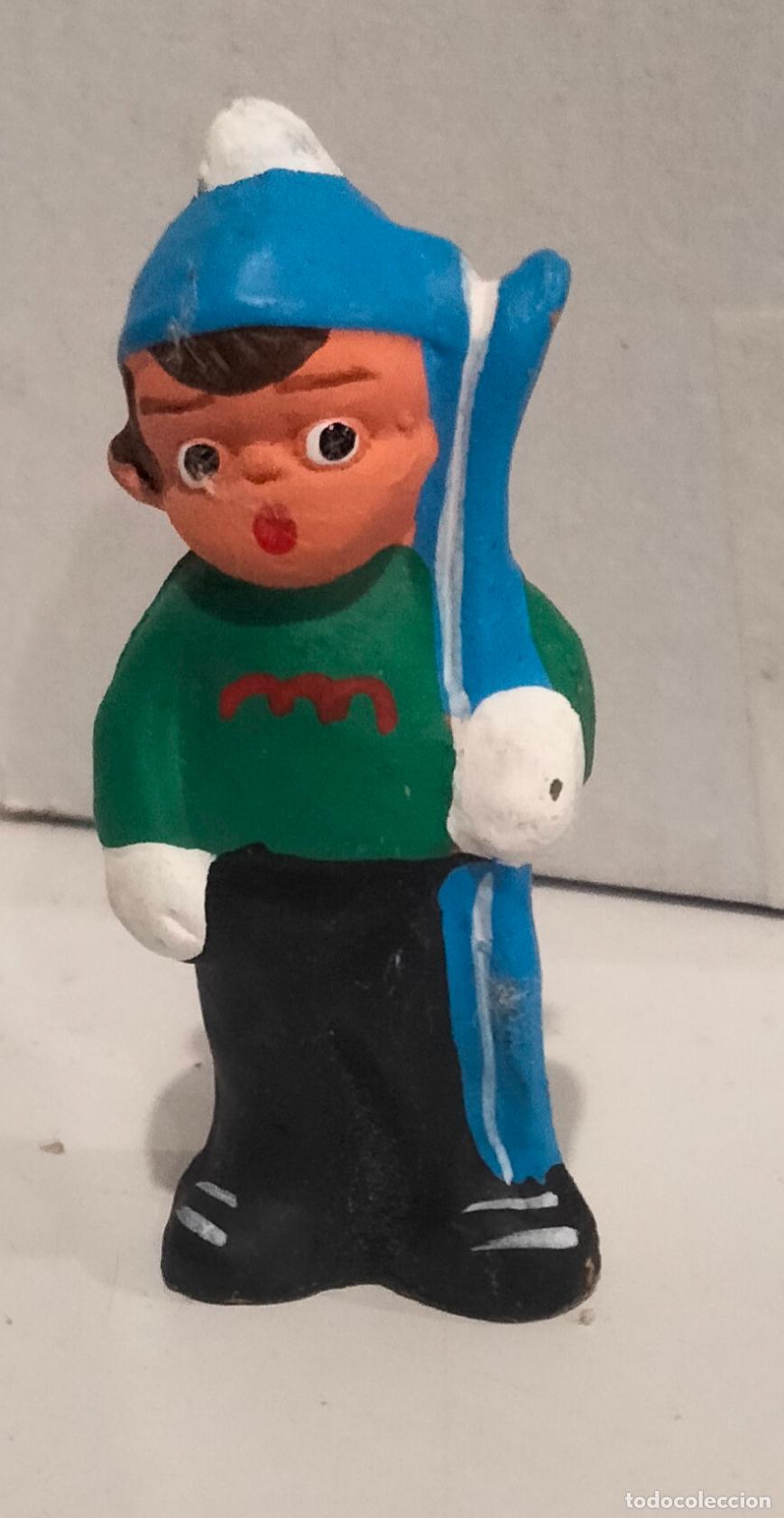 Coleccionismo: Figura cer&aacute;mica de Alborox. Esquiador.