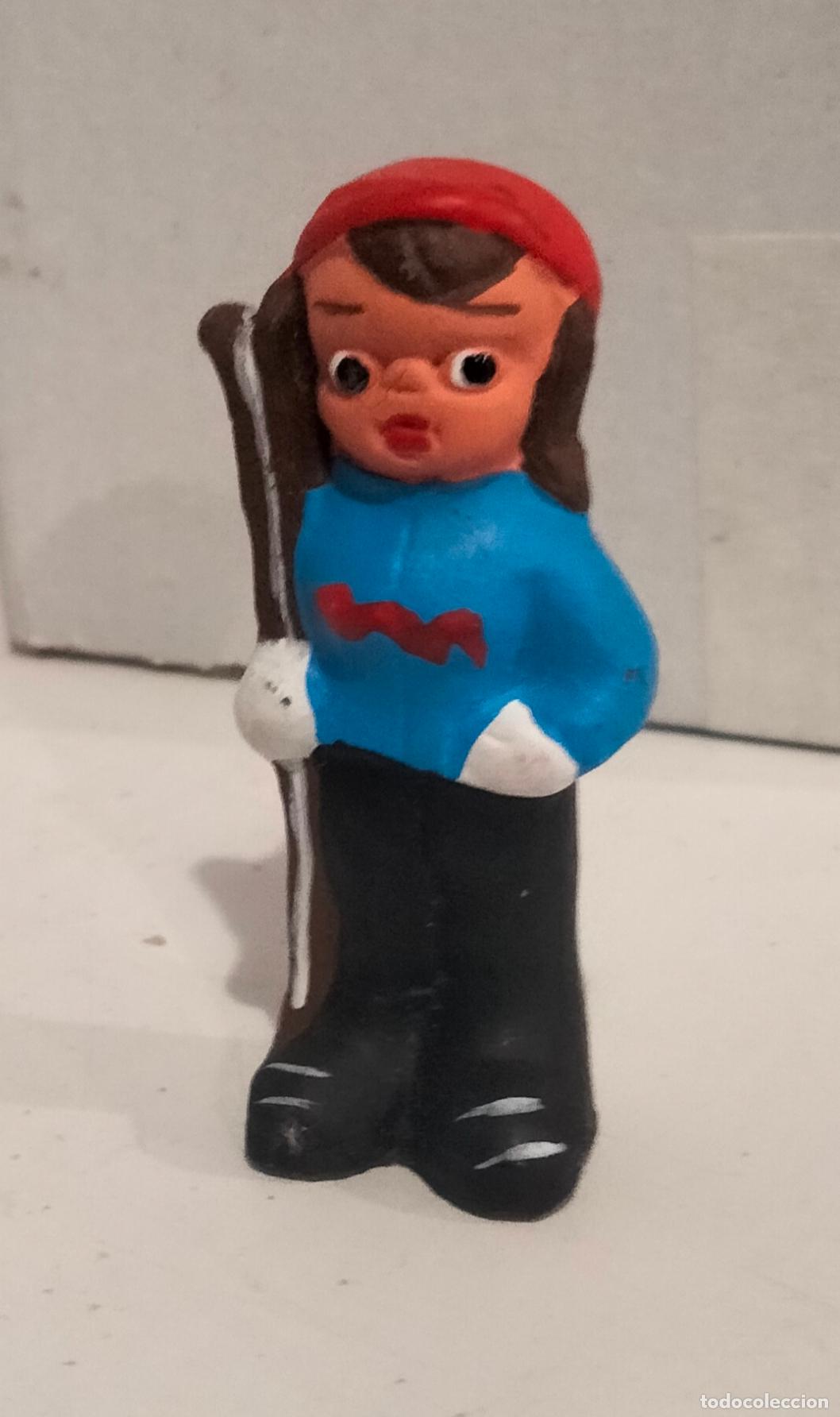 Coleccionismo: Figura cer&aacute;mica de Alborox. Esquiadora.