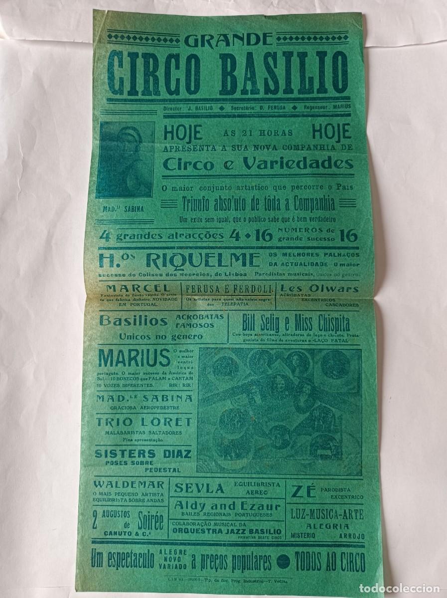 Coleccionismo: PROGRAMA CIRCO BASILIO PORTUGAL - Foto 1