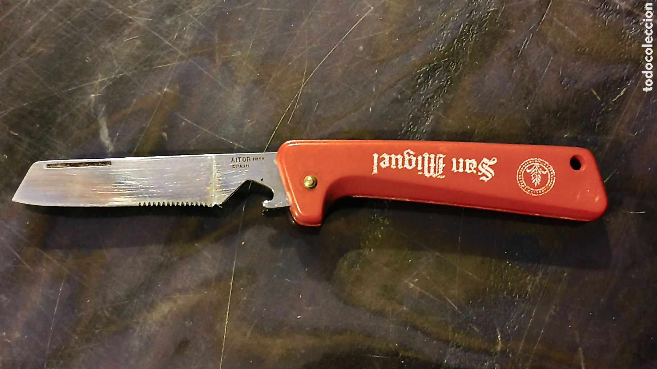 Coleccionismo: Navaja publicidad cerveza San Miguel