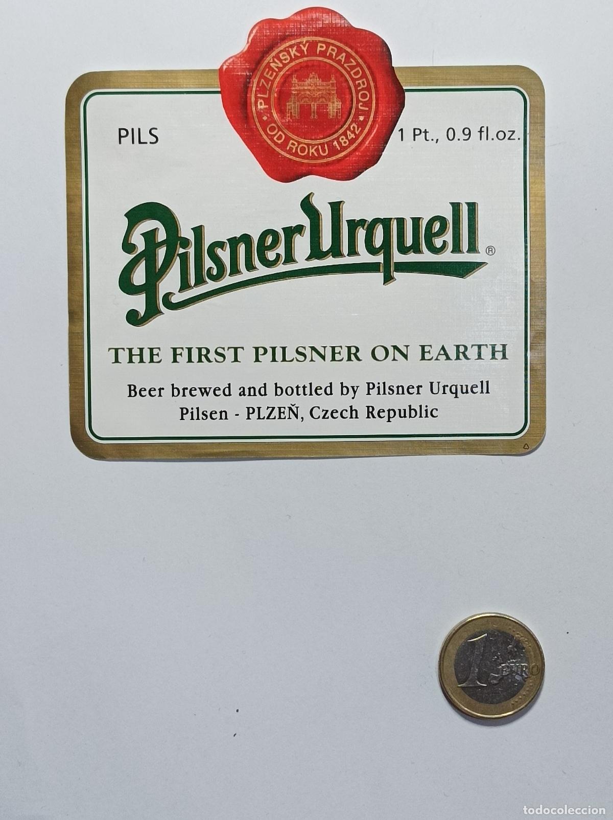 Coleccionismo: PILSNER URKELL. ETIQUETA CERVEZA ORIGINAL. NUEVA. ANTIGUA SIN PEGAR.