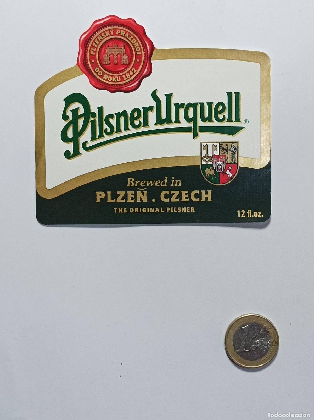 Coleccionismo: PILSNER URKELL. ETIQUETA CERVEZA ORIGINAL. NUEVA. ANTIGUA SIN PEGAR.