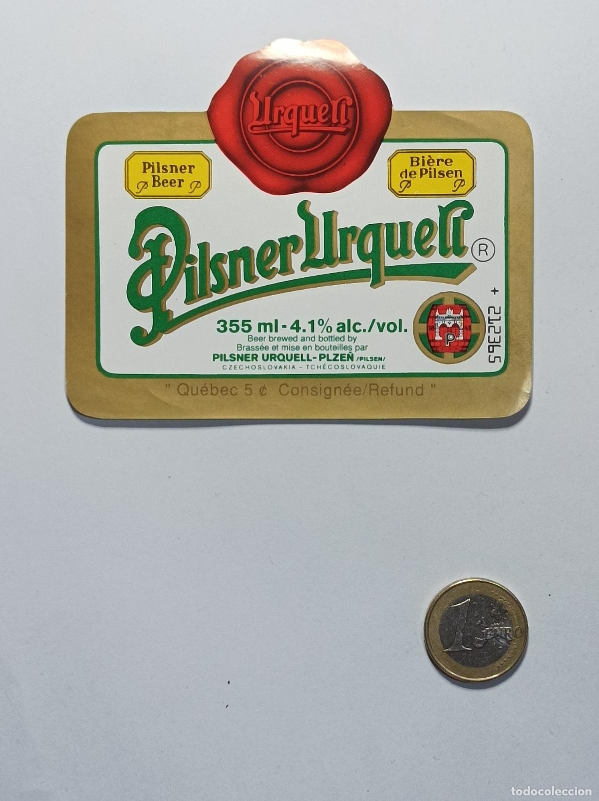 Coleccionismo: PILSNER URKELL. ETIQUETA CERVEZA ORIGINAL. NUEVA. ANTIGUA SIN PEGAR.