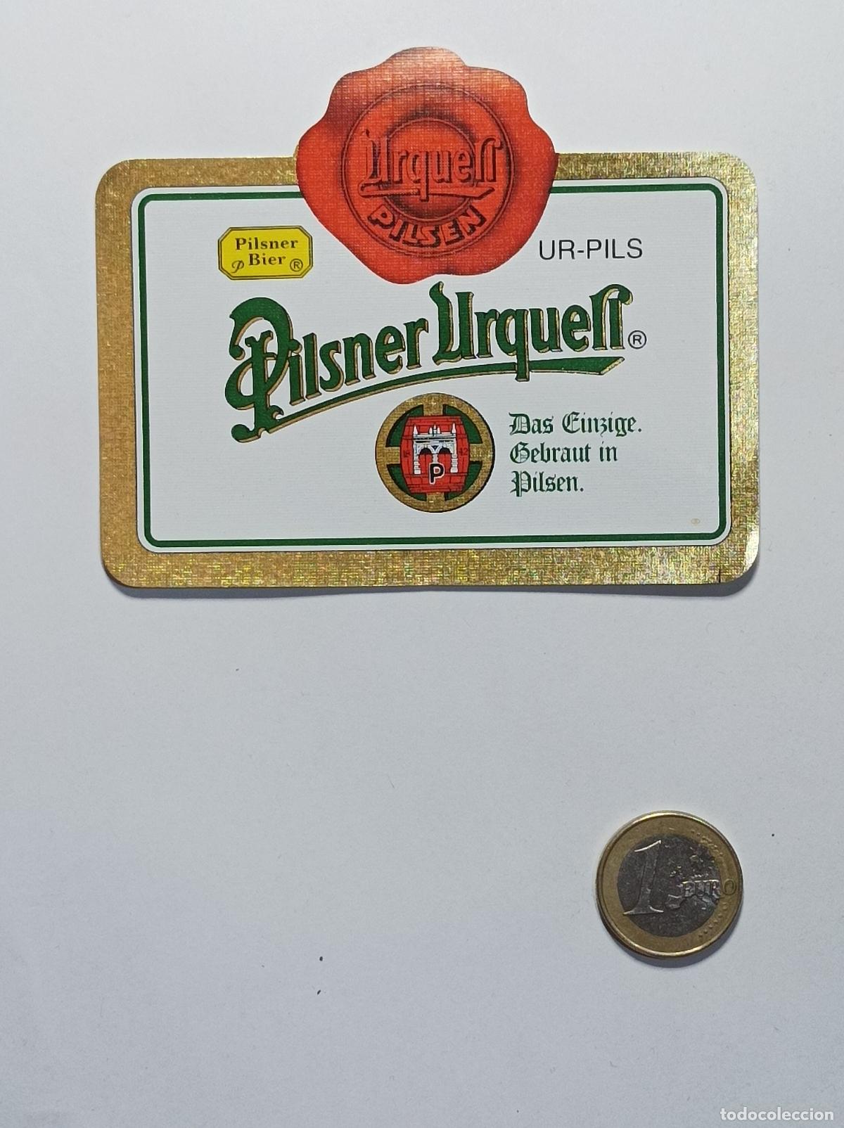 Coleccionismo: PILSNER URKELL. ETIQUETA CERVEZA ORIGINAL. NUEVA. ANTIGUA SIN PEGAR.