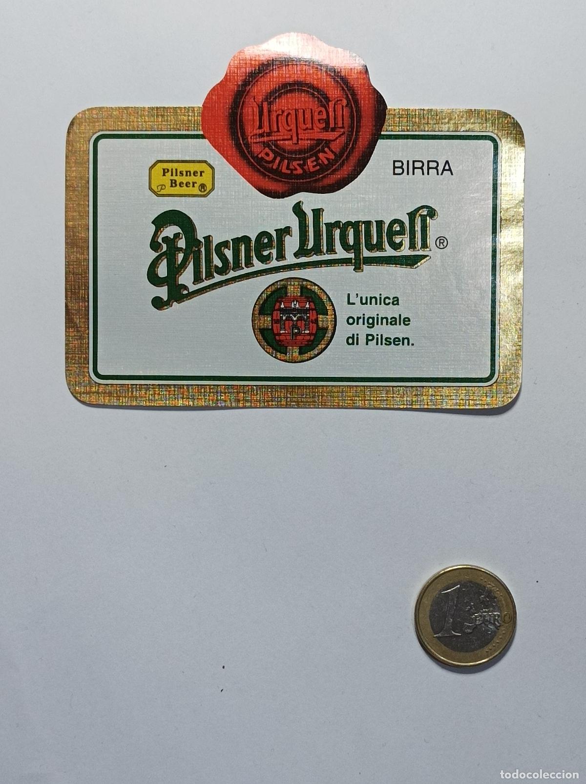 Coleccionismo: PILSNER URKELL. ETIQUETA CERVEZA ORIGINAL. NUEVA. ANTIGUA SIN PEGAR.
