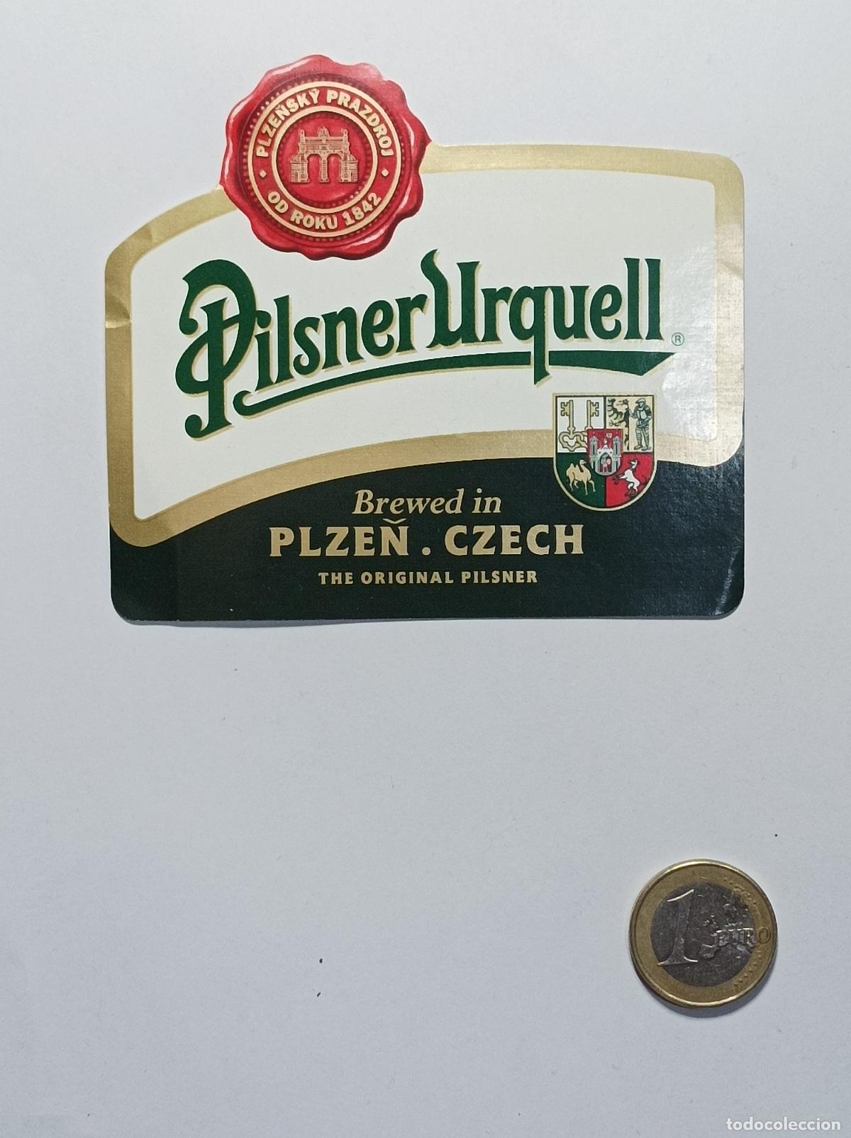 Coleccionismo: PILSNER URKELL. ETIQUETA CERVEZA ORIGINAL. NUEVA. ANTIGUA SIN PEGAR.
