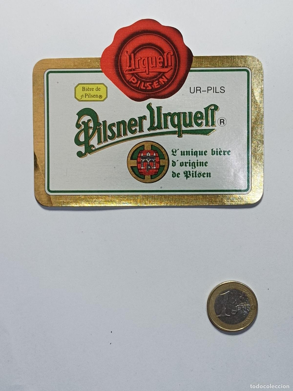 Coleccionismo: PILSNER URKELL. ETIQUETA CERVEZA ORIGINAL. NUEVA. ANTIGUA SIN PEGAR.