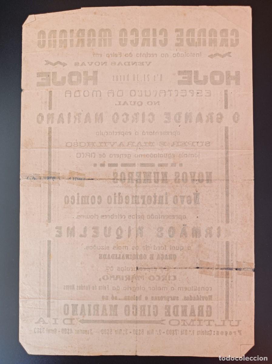 Coleccionismo: CARTEL PROGRAMA CIRCO MARIANO - Foto 9