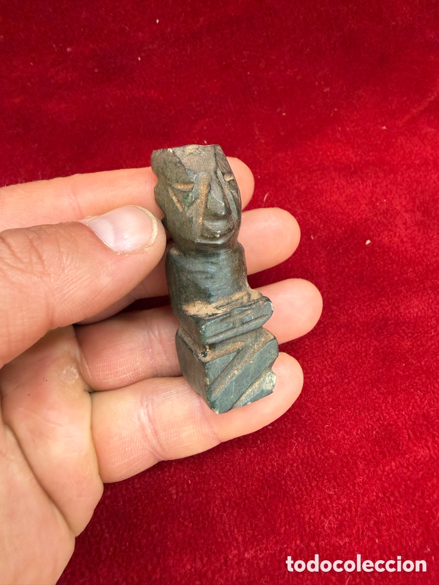 Coleccionismo: Antiguo amuleto Maya,tallado en piedra,Precolombino!