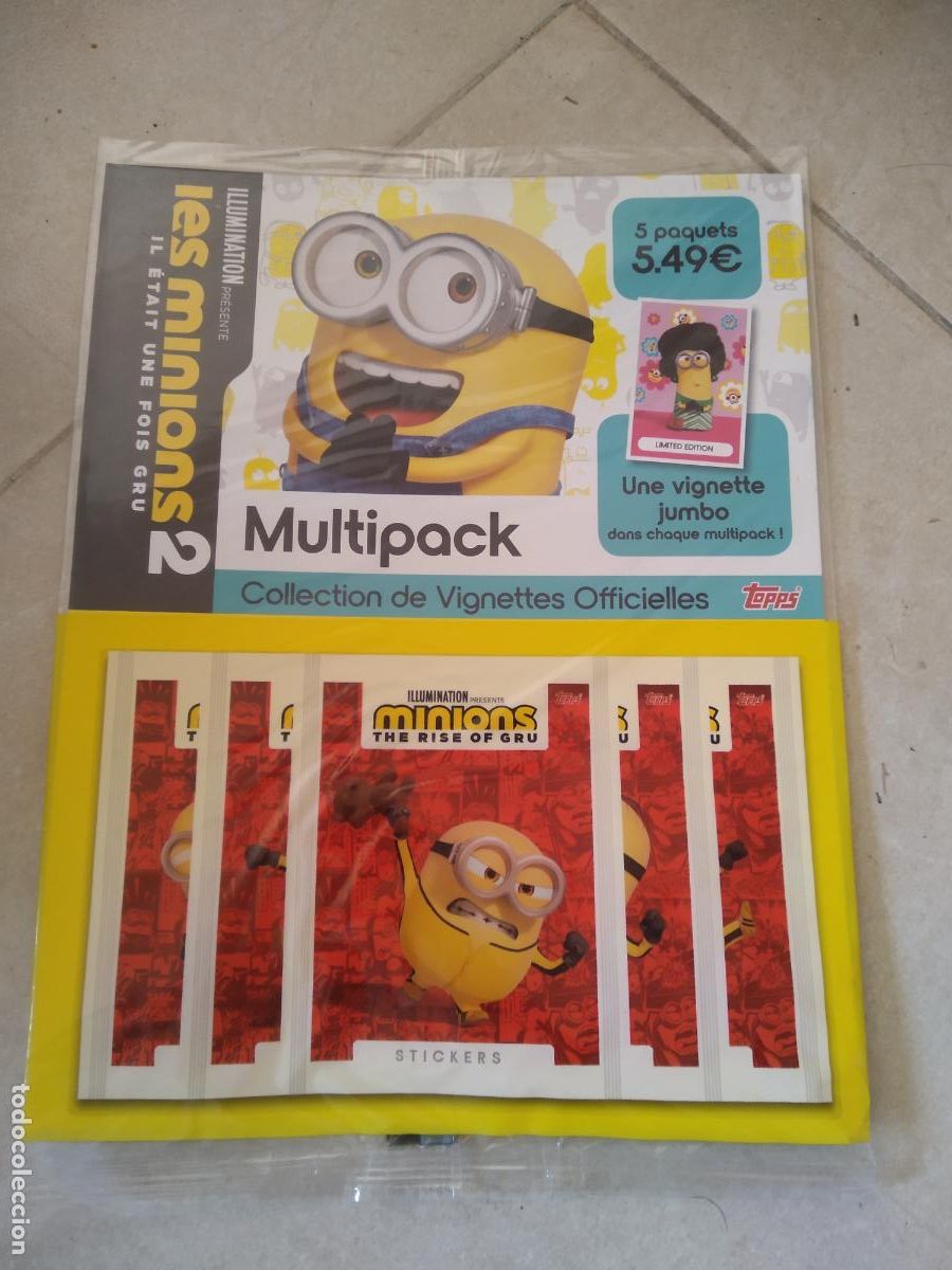 Coleccionismo: CARTON PUBLICIDAD LOS MINIONS 2 THE RISE OF GRU IL ETAIT UNE FOIS GRU