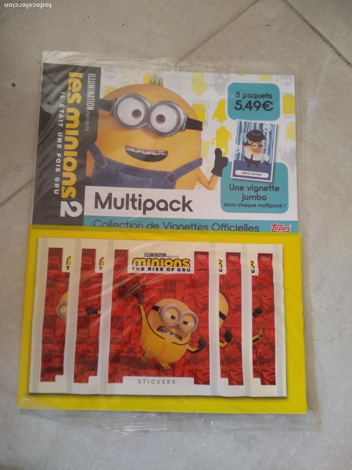 Coleccionismo: CARTON PUBLICIDAD CROMO TOPPS LOS MINIONS 2 THE RISE OF GRU IL ETAIT UNE FOIS GRU