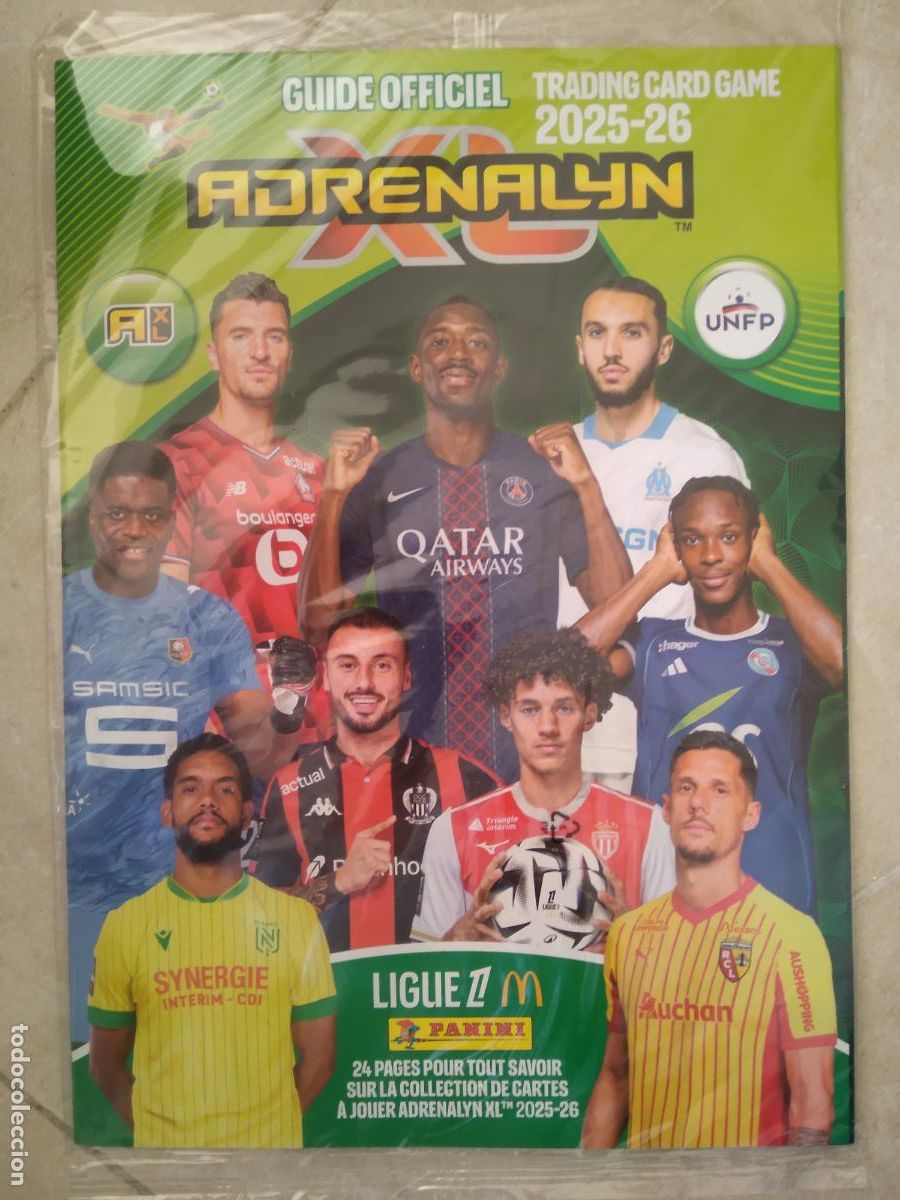 Coleccionismo: GUIA OFICIAL CROMO FUTBOL PANINI ADRENALYN LIGA FRANCIA 25-26 LIGUE 1 2025-2026 DEMBELE MEUNIER