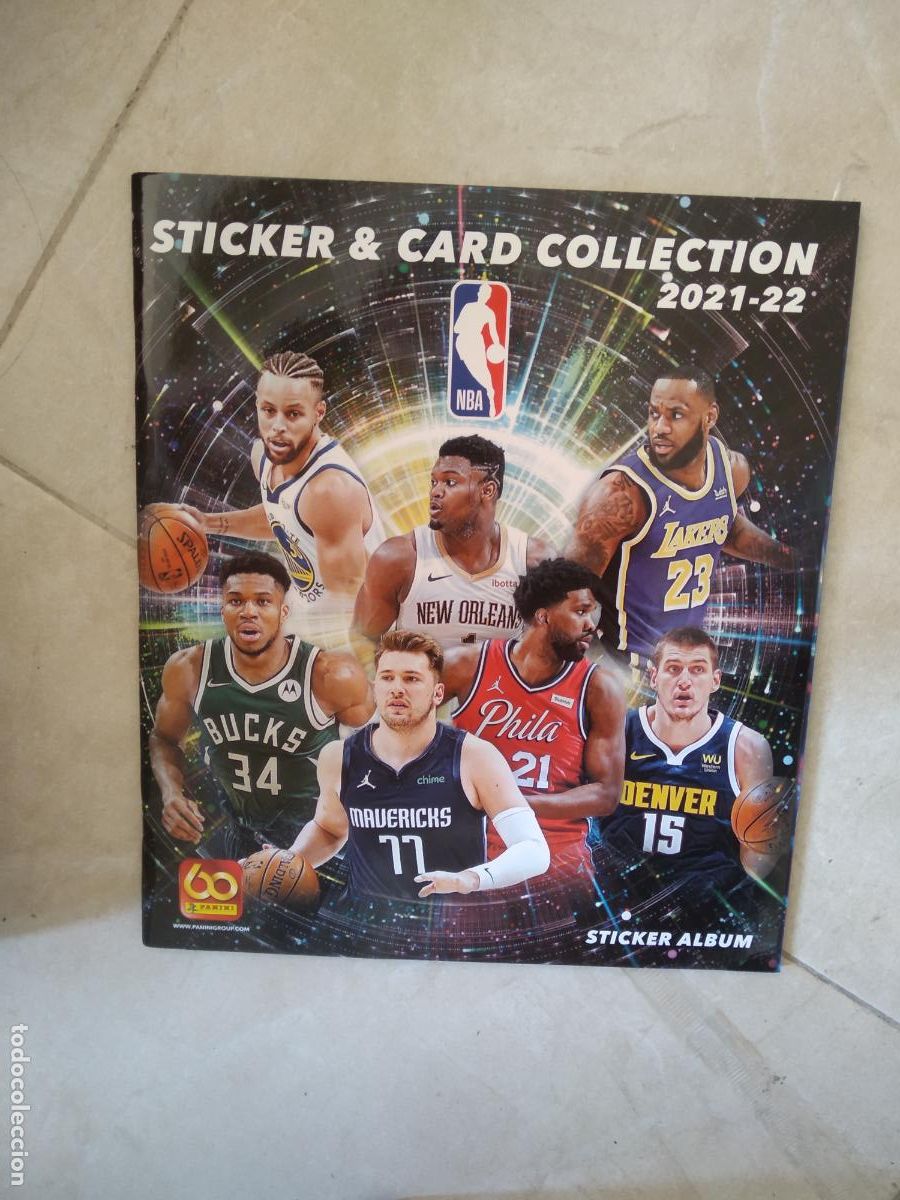 Coleccionismo: ALBUM VACIO CROMO PANINI BASKET NBA 21-22 BALONCESTO 2021-2022 CURRY LEBRON JAMES DONCIC JOKIC ANTE
