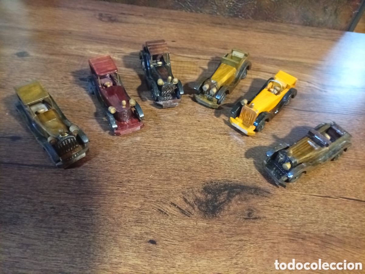 Coleccionismo: lote coches de madera hechos a mano - Foto 2