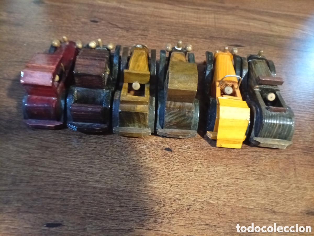 Coleccionismo: lote coches de madera hechos a mano - Foto 15