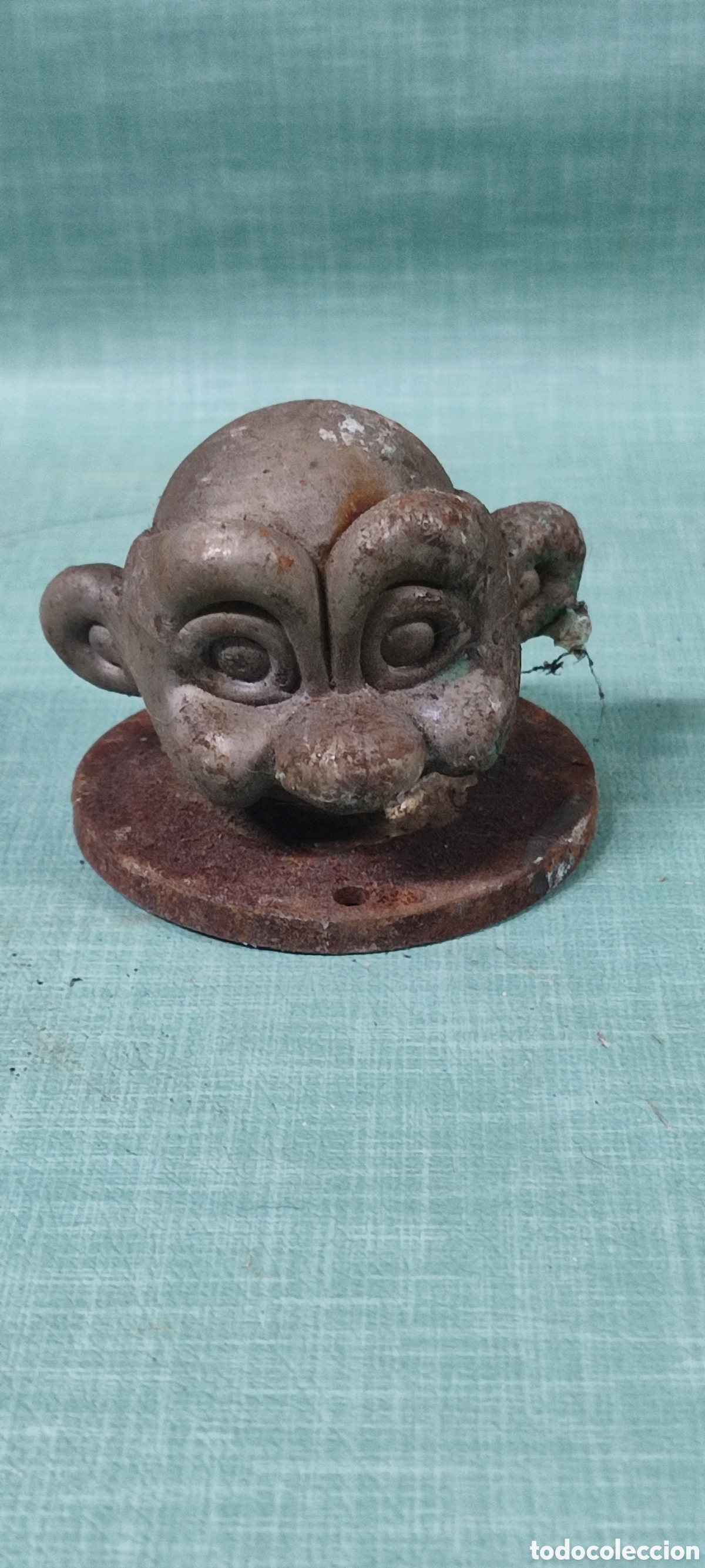 Coleccionismo: Espectacular y antiguo molde de n&iacute;quel para fabricar mu&ntilde;ecos Trolls