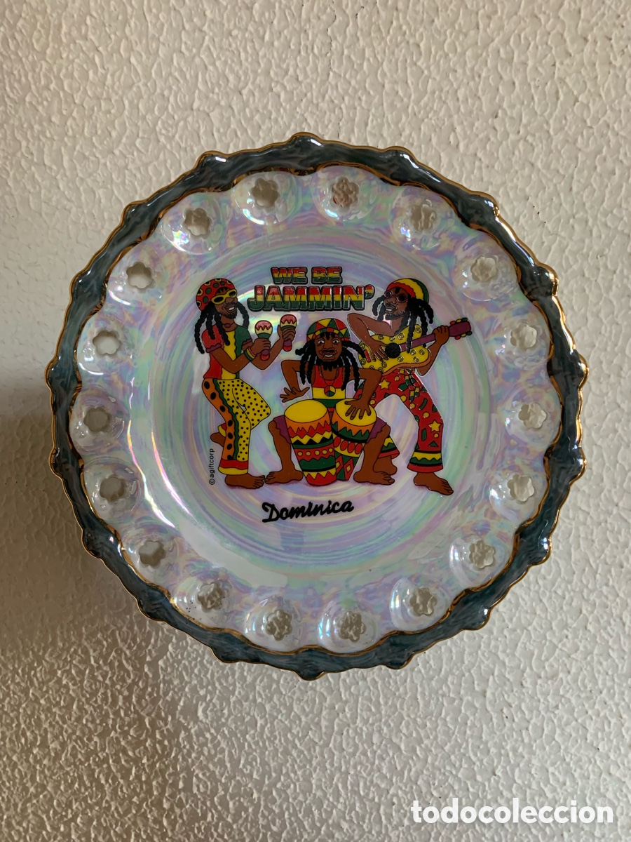 Collectionnisme: Plato decorativo Guatemala 22 cm | Pintado a mano estilo artesanal