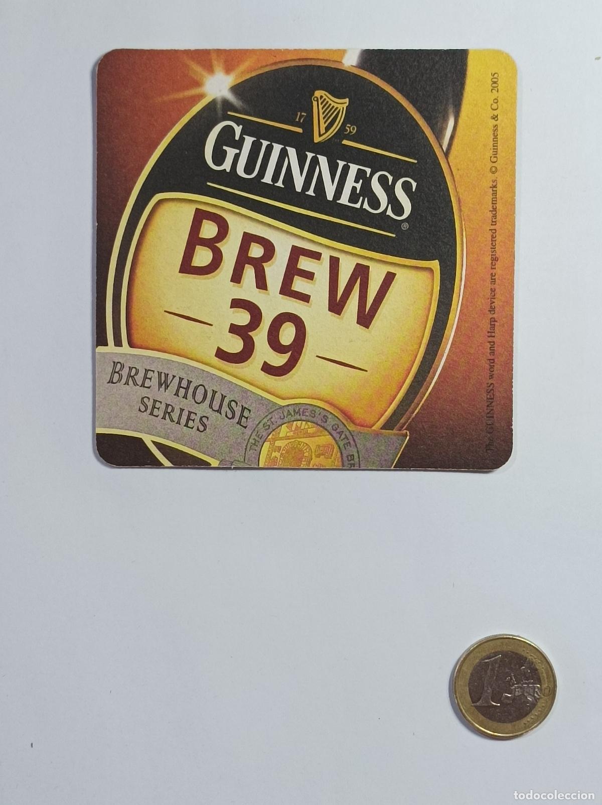Colecionismo: GUINNESS. BREW 39. POSAVASOS CERVEZA PUBLICIDAD.
