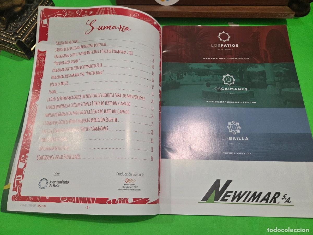 Coleccionismo: &rdquo;&rdquo;ROTA, FERIA DE PRIMAVERA&rdquo;&rdquo;...2018...PROGRAMA... - Foto 4