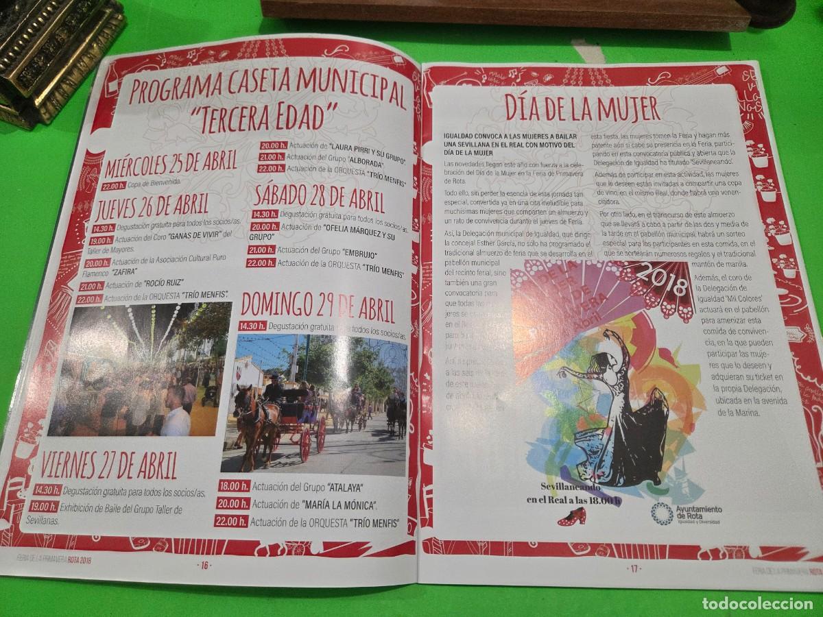 Coleccionismo: &rdquo;&rdquo;ROTA, FERIA DE PRIMAVERA&rdquo;&rdquo;...2018...PROGRAMA... - Foto 9