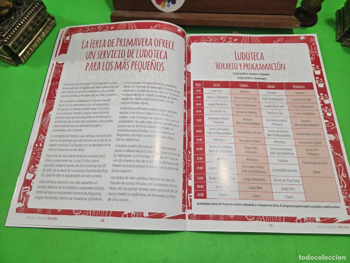 Coleccionismo: &rdquo;&rdquo;ROTA, FERIA DE PRIMAVERA&rdquo;&rdquo;...2018...PROGRAMA... - Foto 11