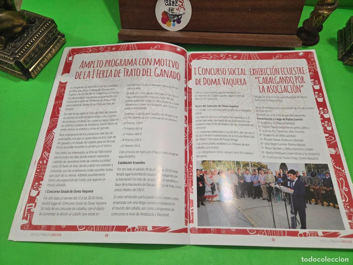 Coleccionismo: &rdquo;&rdquo;ROTA, FERIA DE PRIMAVERA&rdquo;&rdquo;...2018...PROGRAMA... - Foto 12