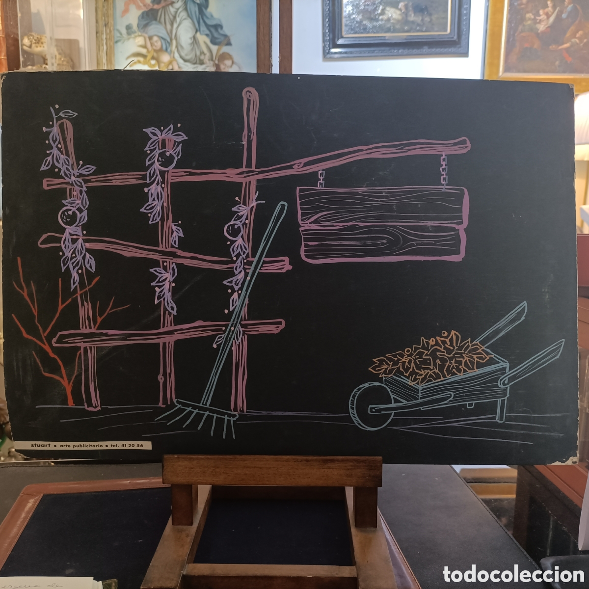 Collezionismo: Boceto original de publicidad de STUART, a&ntilde;os 50/60.