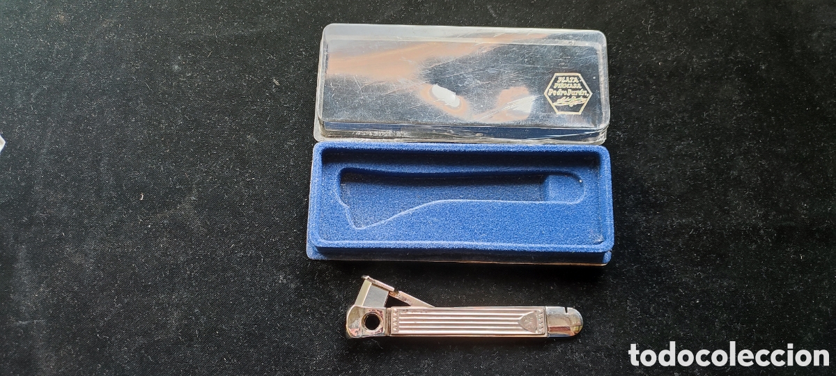 Colecionismo: Cortapuros de plata de ley de la firma Pedro Duran con contrastes y marca joyero