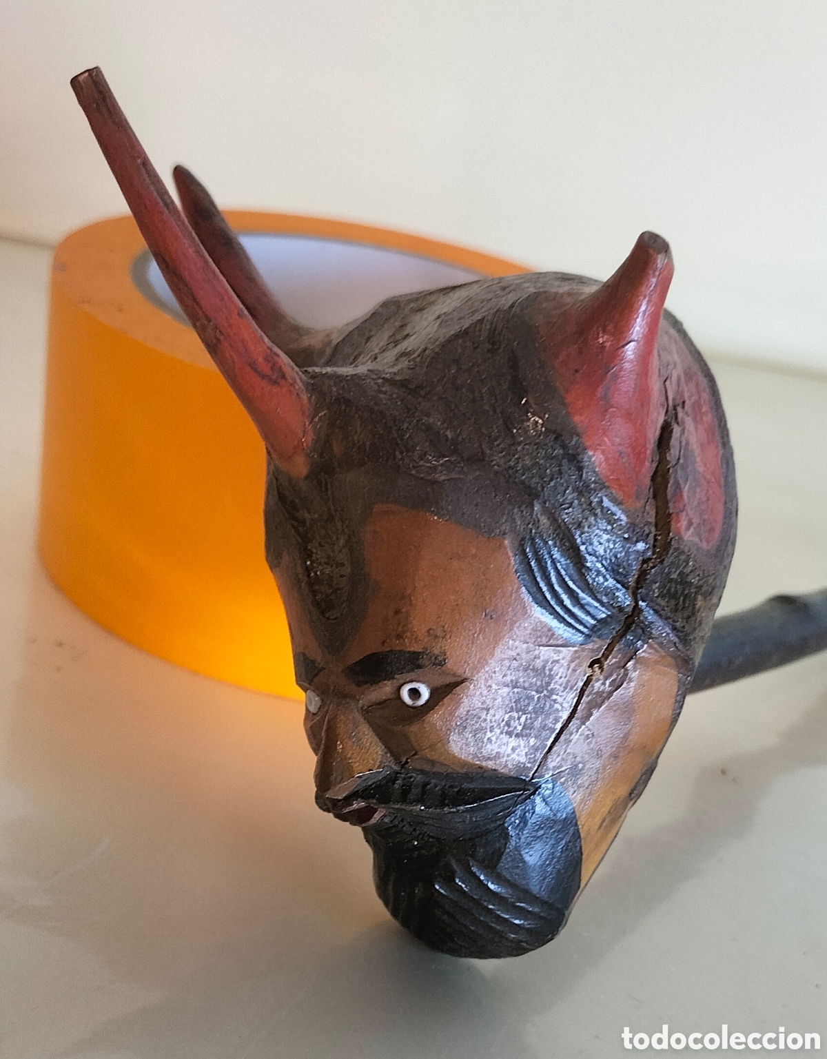 Coleccionismo: Pipa con dos rostros .