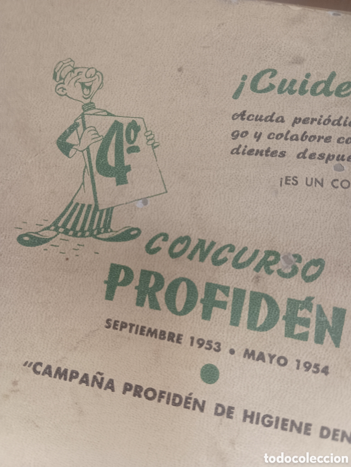 Coleccionismo: Caja vac&iacute;a Concurso Profident a&ntilde;os 50 &uacute;nica en todo colecci&oacute;n