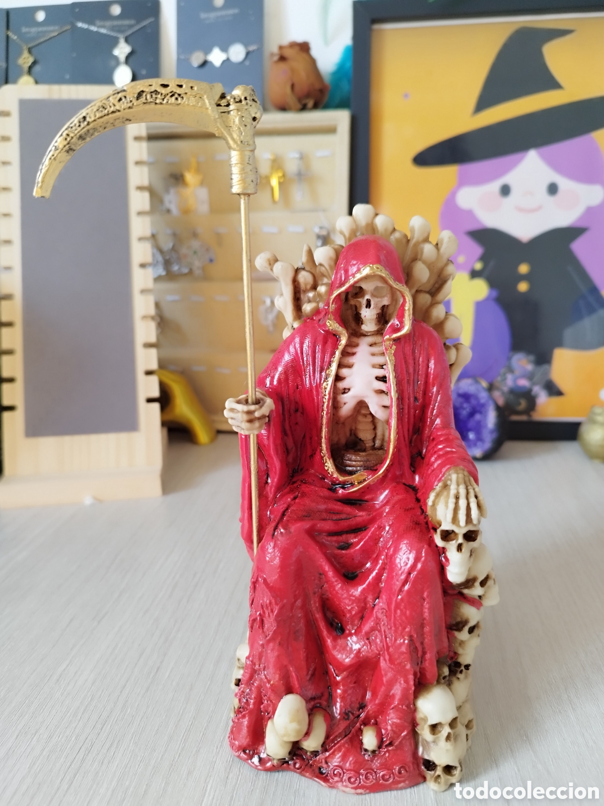 Coleccionismo: Figura Santa Muerte roja