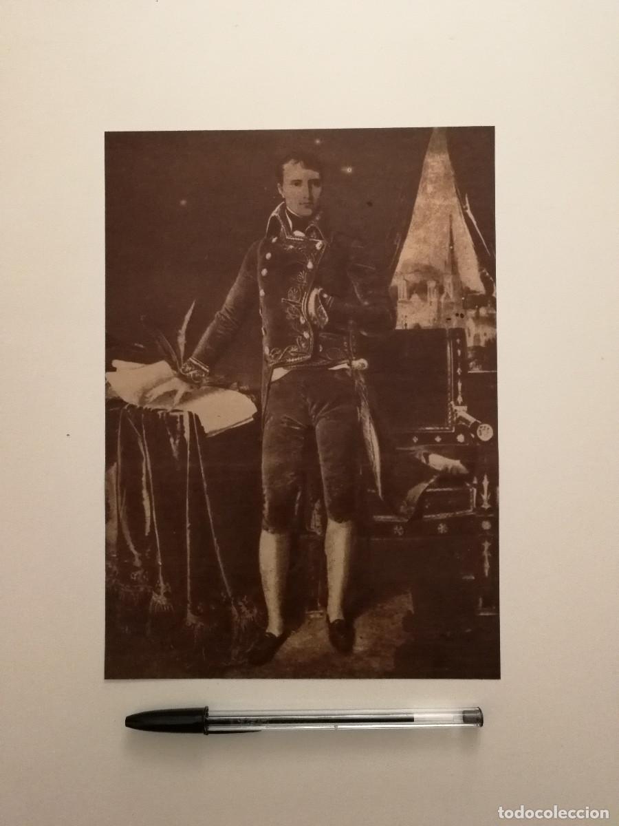 Collecting paper: ANTIGUA LAMINA ACARTONADA - Napole&oacute;n Bonaparte