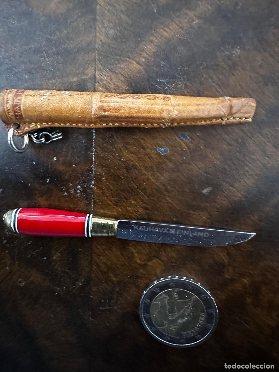 Coleccionismo: NAVAJA VINTAGE A&Ntilde;OS 50/60 FINLANDIA - MINI PUUKKO FINLAND&Eacute;S - KAUHAVA - ACERO Y BAQUELITA ROJA