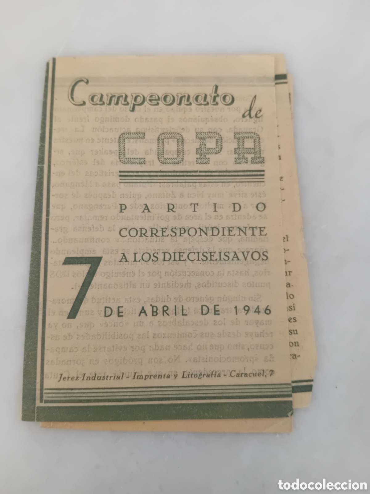 Coleccionismo: RRR PROGRAMA LA COPA jerez cesta publicidad sanchez romate vino bodega