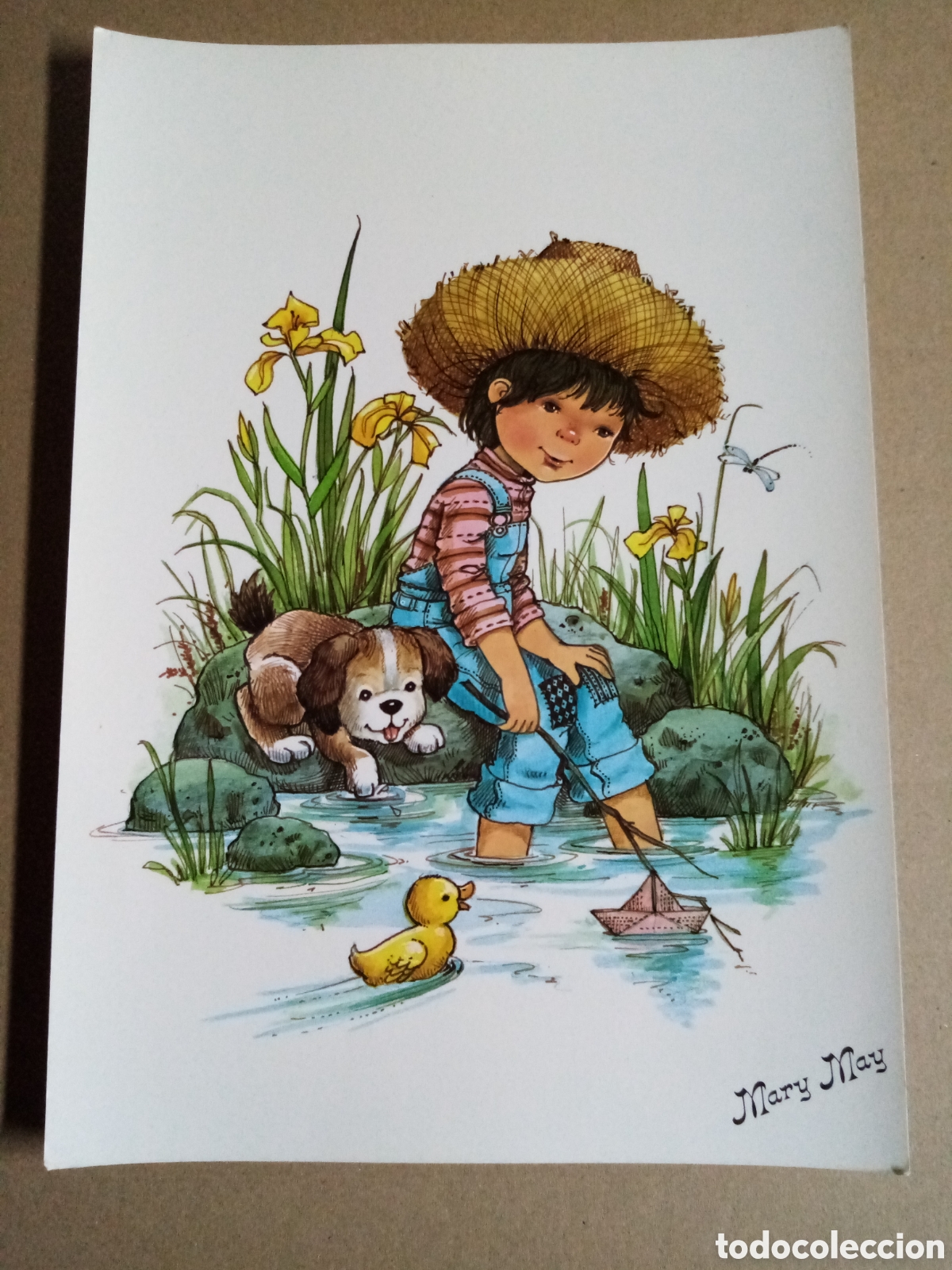 Coleccionismo: L&aacute;mina postal Mary may 30x21 cm