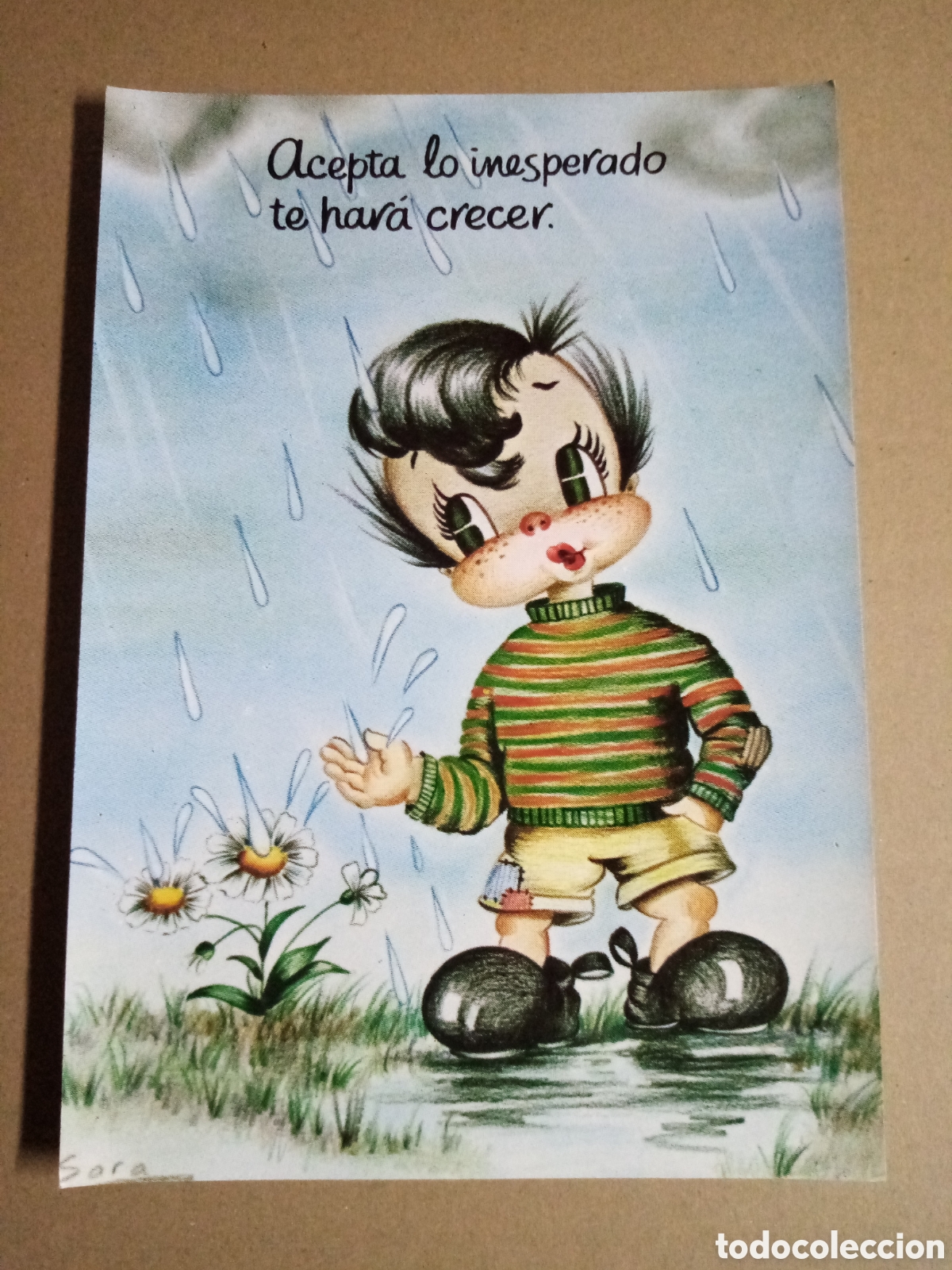 Coleccionismo: L&aacute;mina postal Sara 30x21 cm