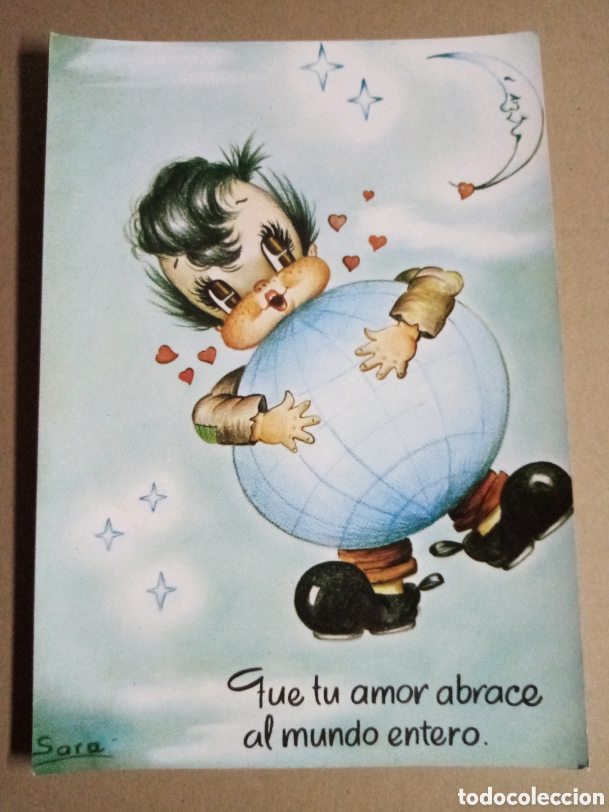 Coleccionismo: L&aacute;mina postal Sara 30x21 cm