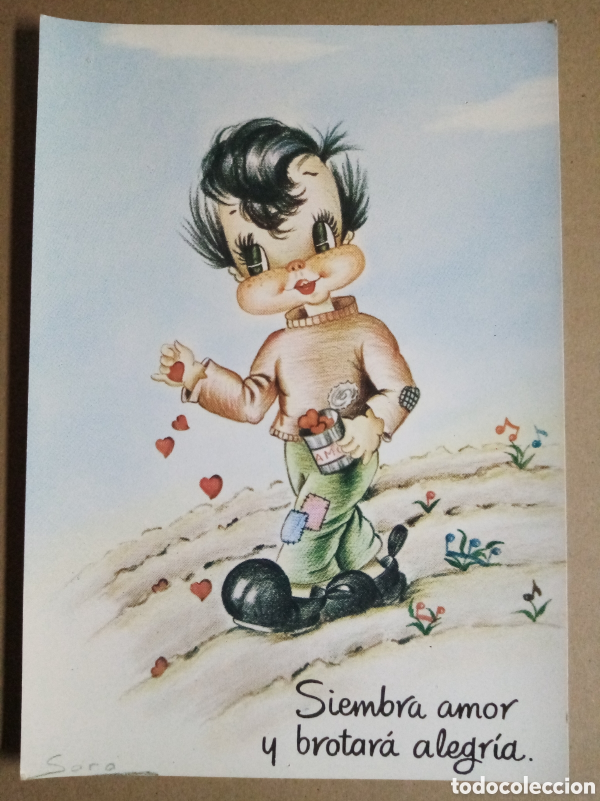 Coleccionismo: L&aacute;mina postal Sara 30x21 cm