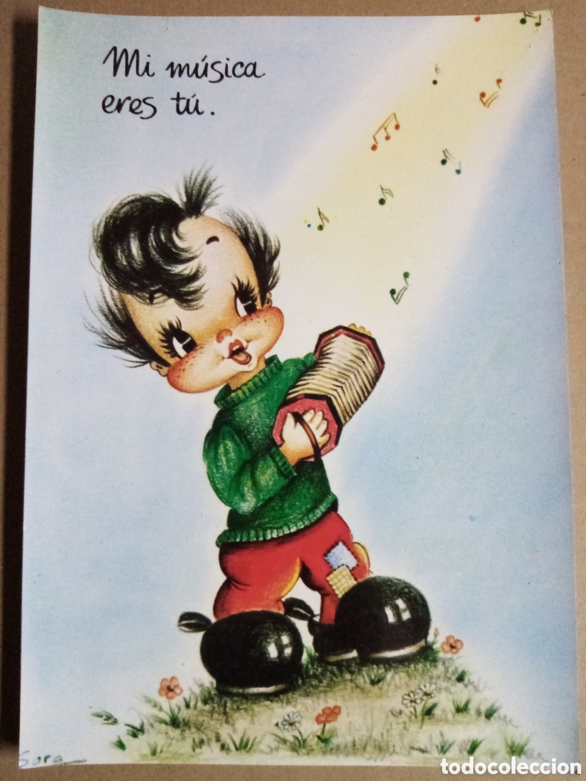 Coleccionismo: L&aacute;mina postal Sara 30x21 cm