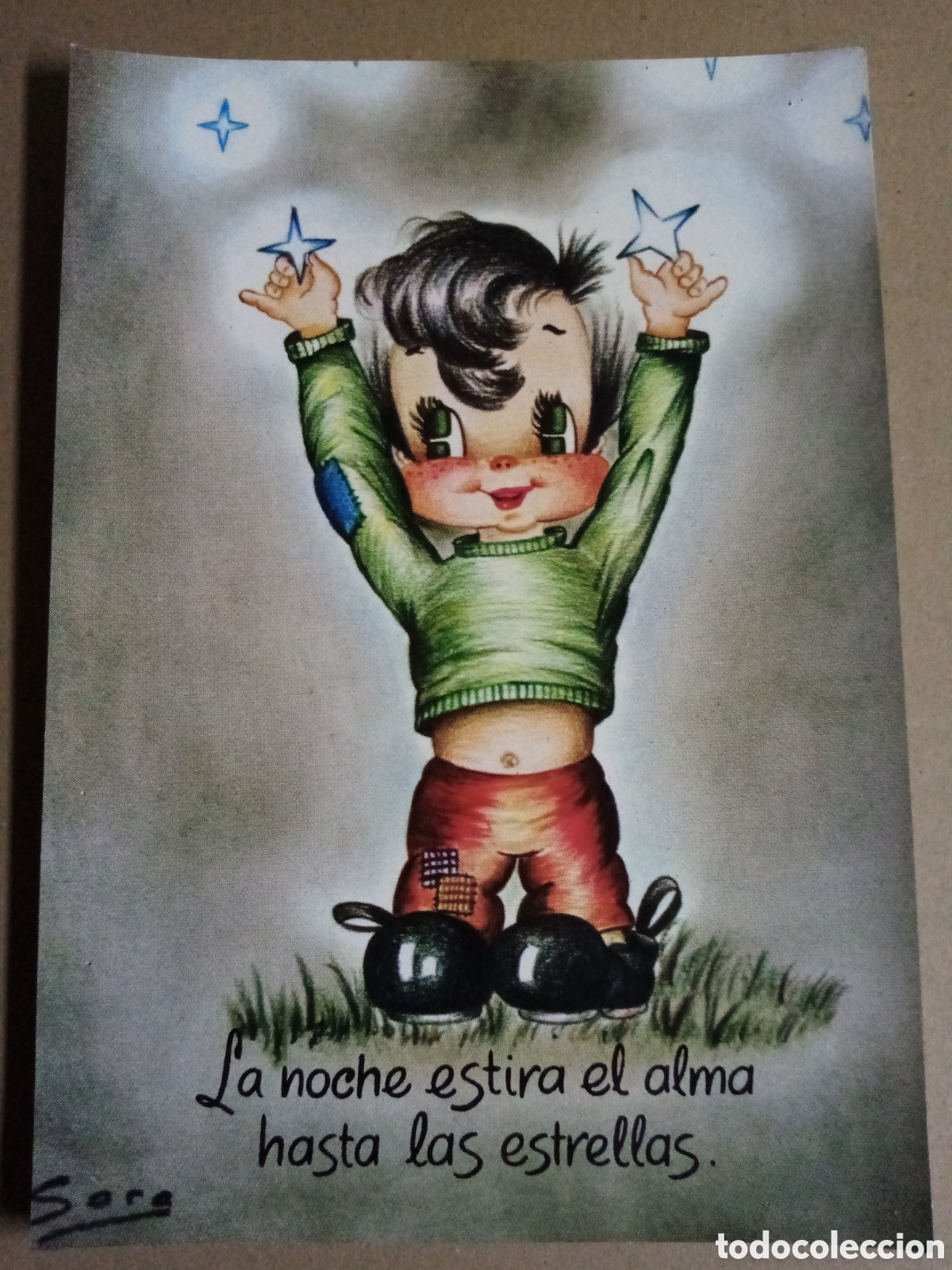 Coleccionismo: L&aacute;mina postal Sara 30x21 cm