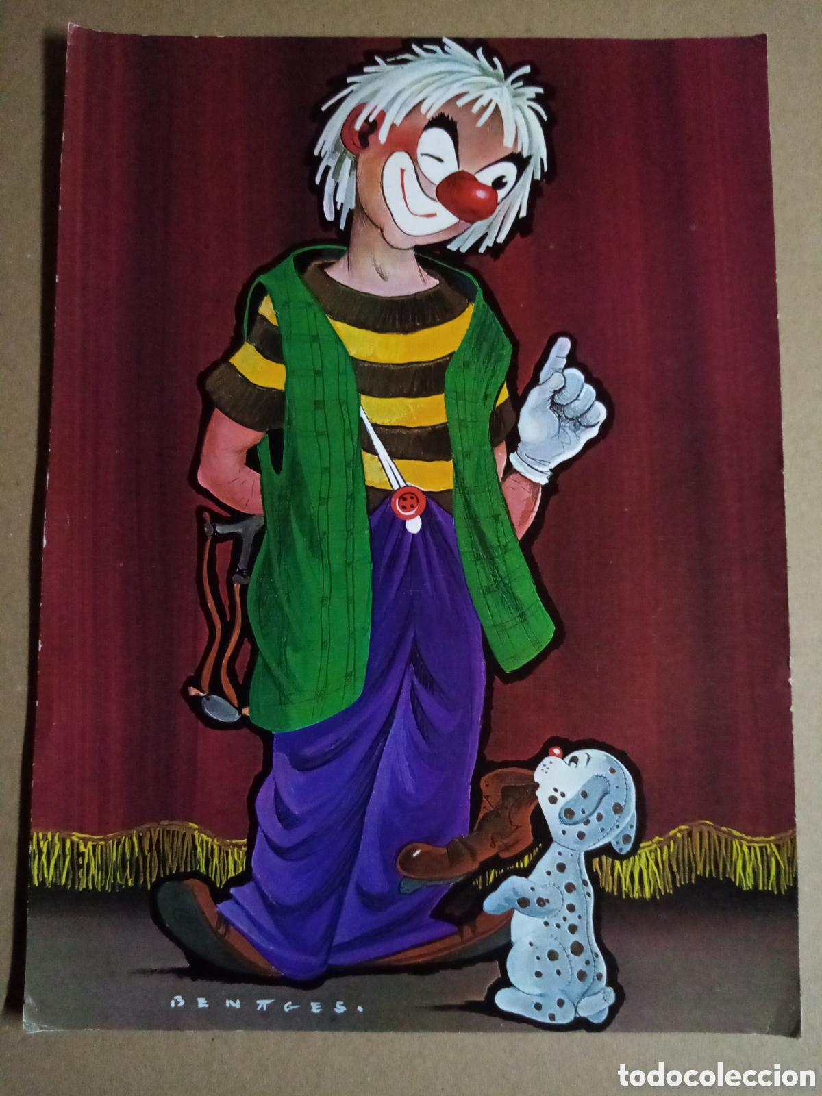 Coleccionismo: L&aacute;mina postal Benages 30x22 cm