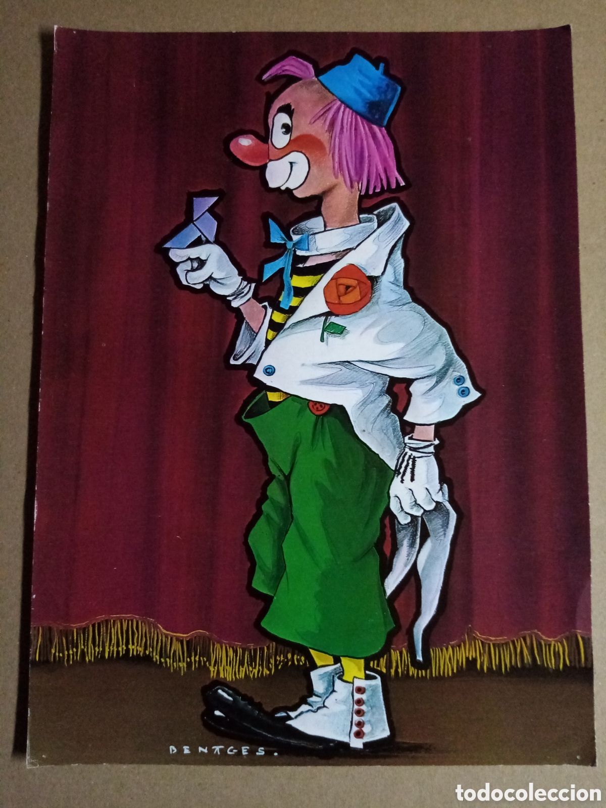 Coleccionismo: L&aacute;mina postal Benages 30x22 cm