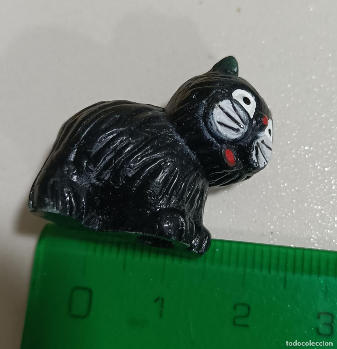 Coleccionismo: figura figurita mu&ntilde;eco mu&ntilde;equito animalito animal capuchon topper lapiz gato miniatura mini gatito