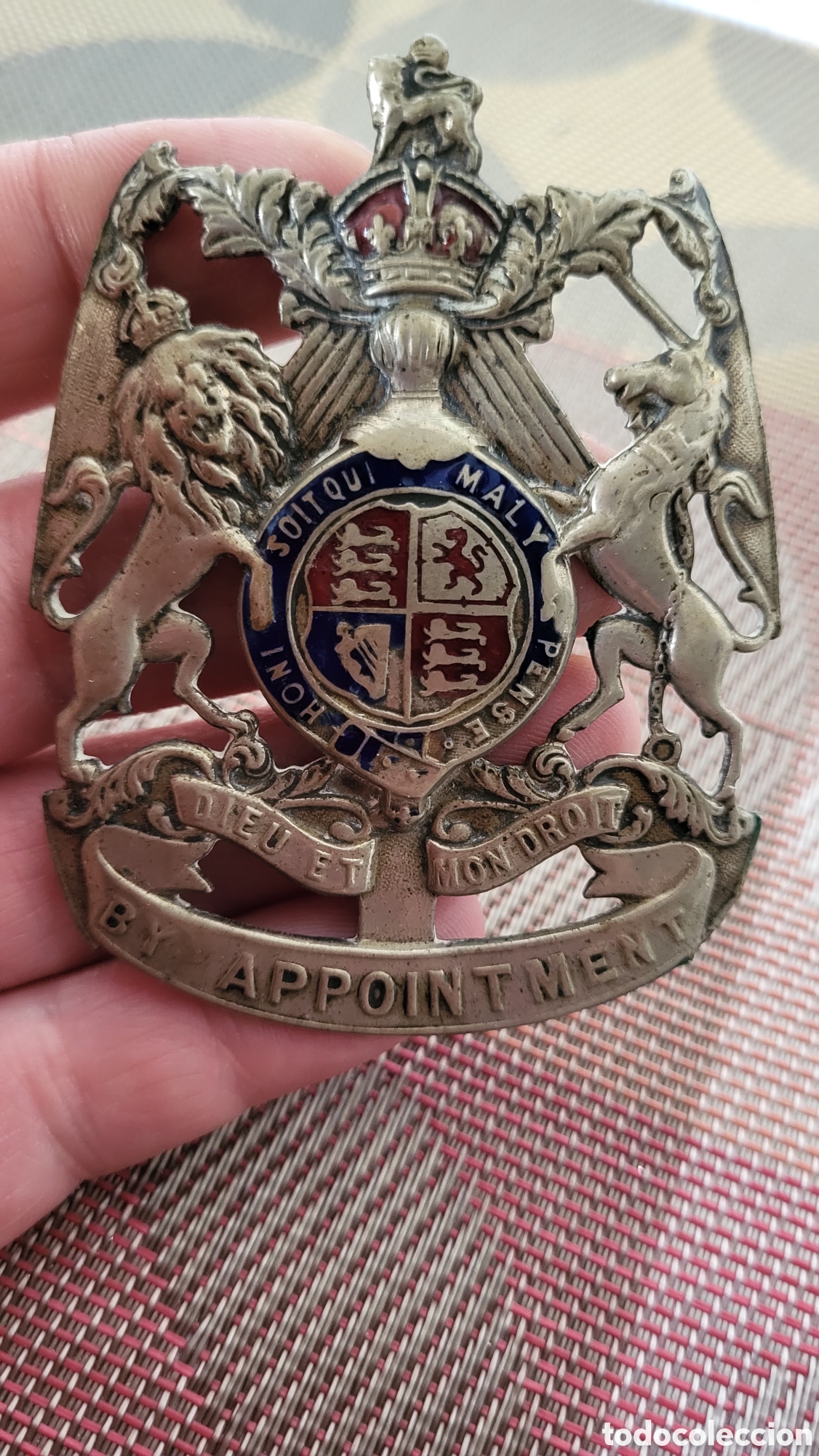 Coleccionismo: Antigua placa insignia Gran Breta&ntilde;a