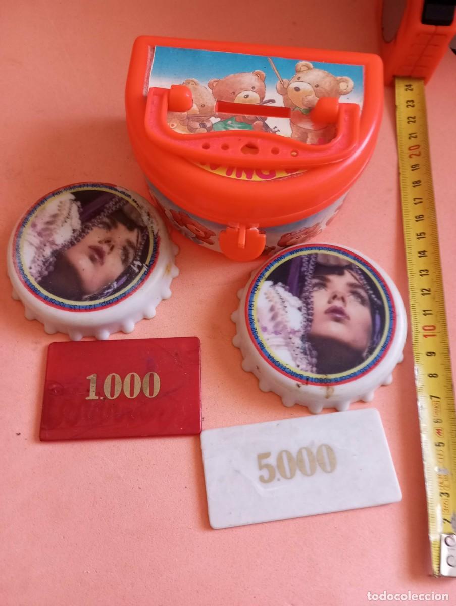 Coleccionismo: lote piezas juguetes varios, hucha con candado, 2 abrebotellas, ect