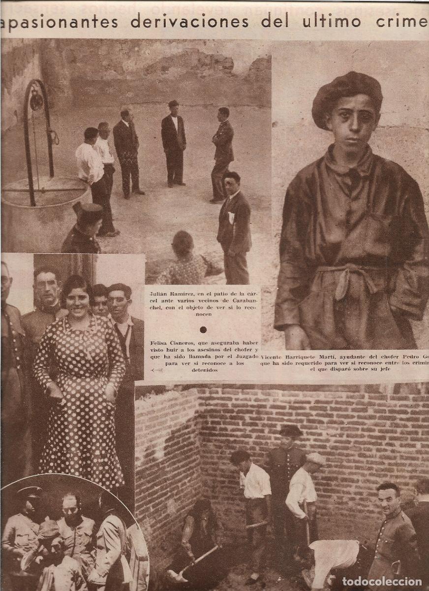 Coleccionismo: A&Ntilde;O 1932 RECORTE PRENSA CRIMEN ARROYO DE LAS PAVAS CARABANCHEL ASESINOS REVELAN HECHOS SENSACIONALES