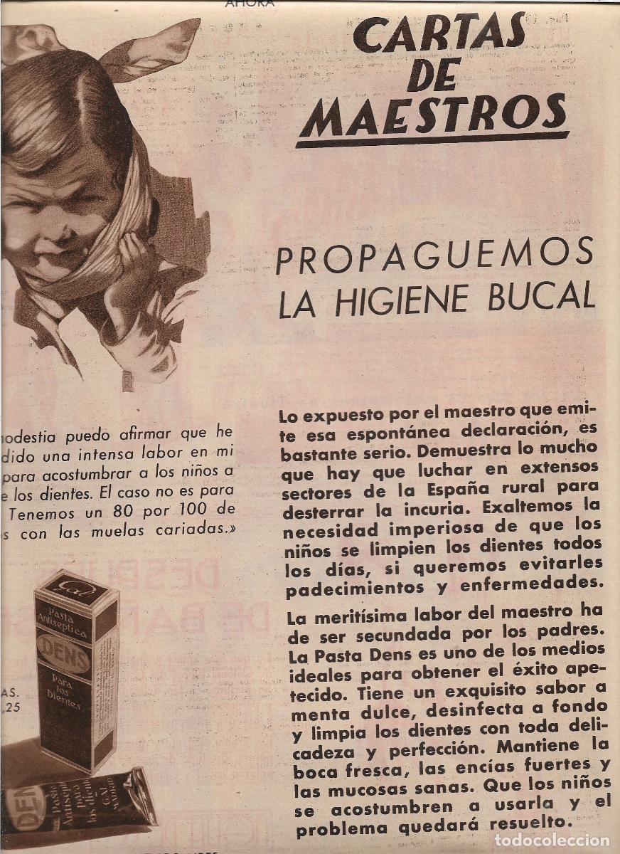 Coleccionismo: A&Ntilde;O 1932 RECORTE PRENSA PUBLICIDAD PASTA DENS DENTIFRICO HIGIENE BUCAL PERFUMERIA GAL