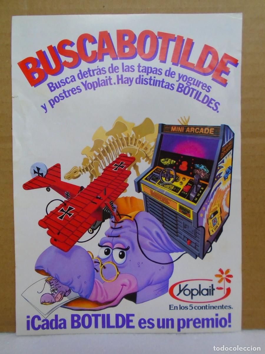 Coleccionismo: YOPLAIT. BOTILDE.BUSCABOTILDE.PUBLICIDAD A&Ntilde;OS 80. 21X15 CM. RARA.