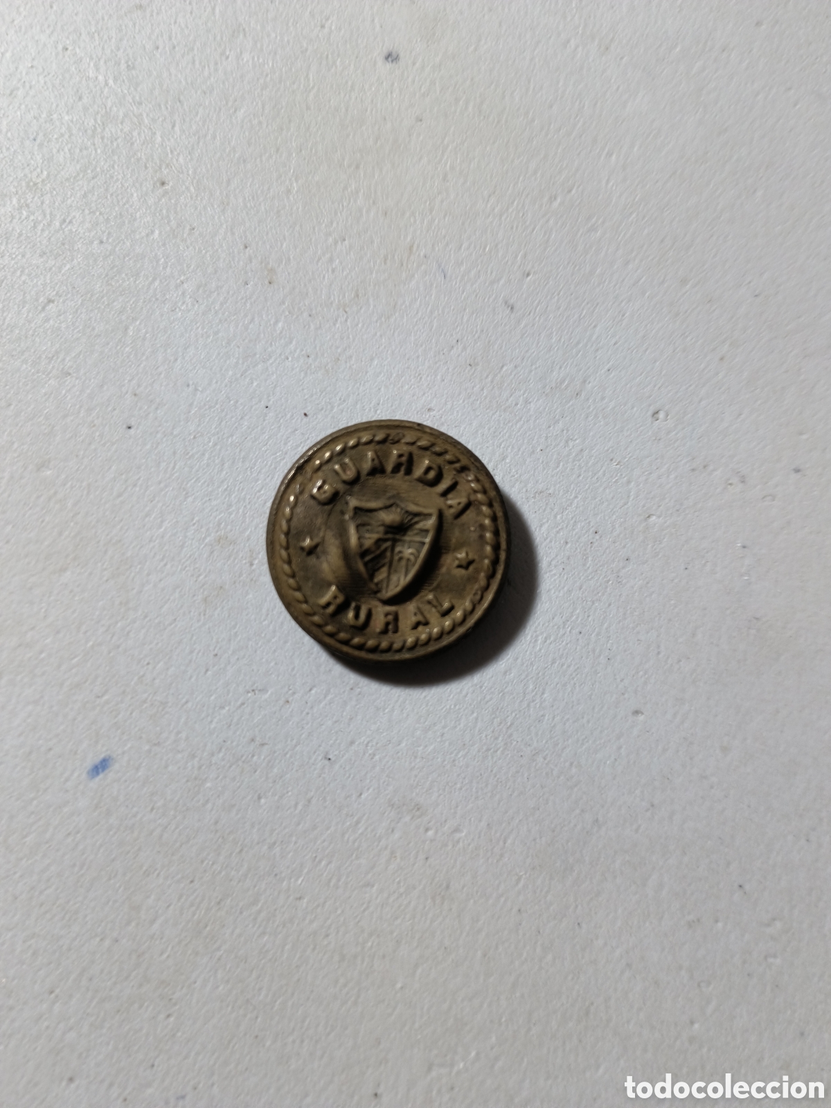 Coleccionismo: Cuba,raro bot&oacute;n guardia rural , principios siglo XX.