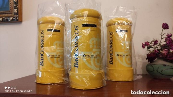 Coleccionismo: LOTE 3 HUCHAS BUZ&Oacute;N DE CORREOS &rdquo;BANCORREOS&rdquo; - MET&Aacute;LICAS NUEVAS.